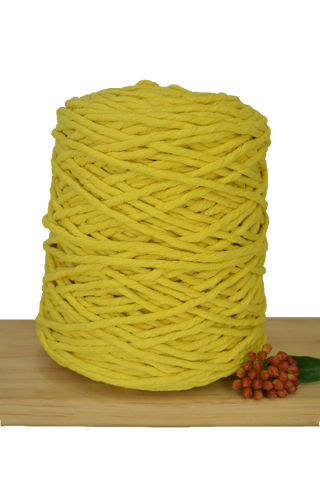 1kg Coloured 1ply Macrame Cotton String - 5mm - Sunshine