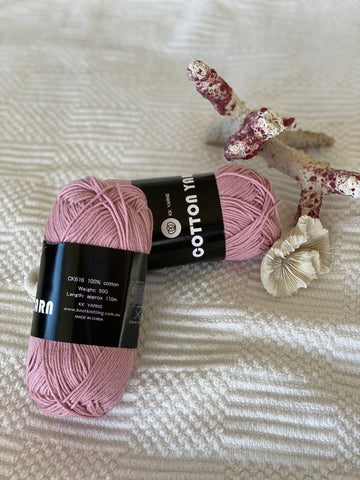 Cotton Yarn - Dusty Pink - PACK OF 10
