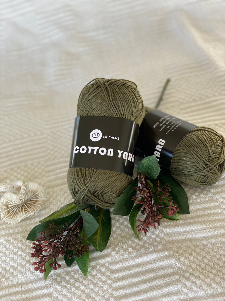 Cotton Yarn - Khaki - PACK OF 10