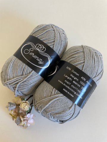 KK Serenity Cotton Yarn - Light Grey (17)