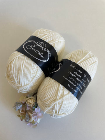 KK Serenity Cotton Yarn - Ivory (2)