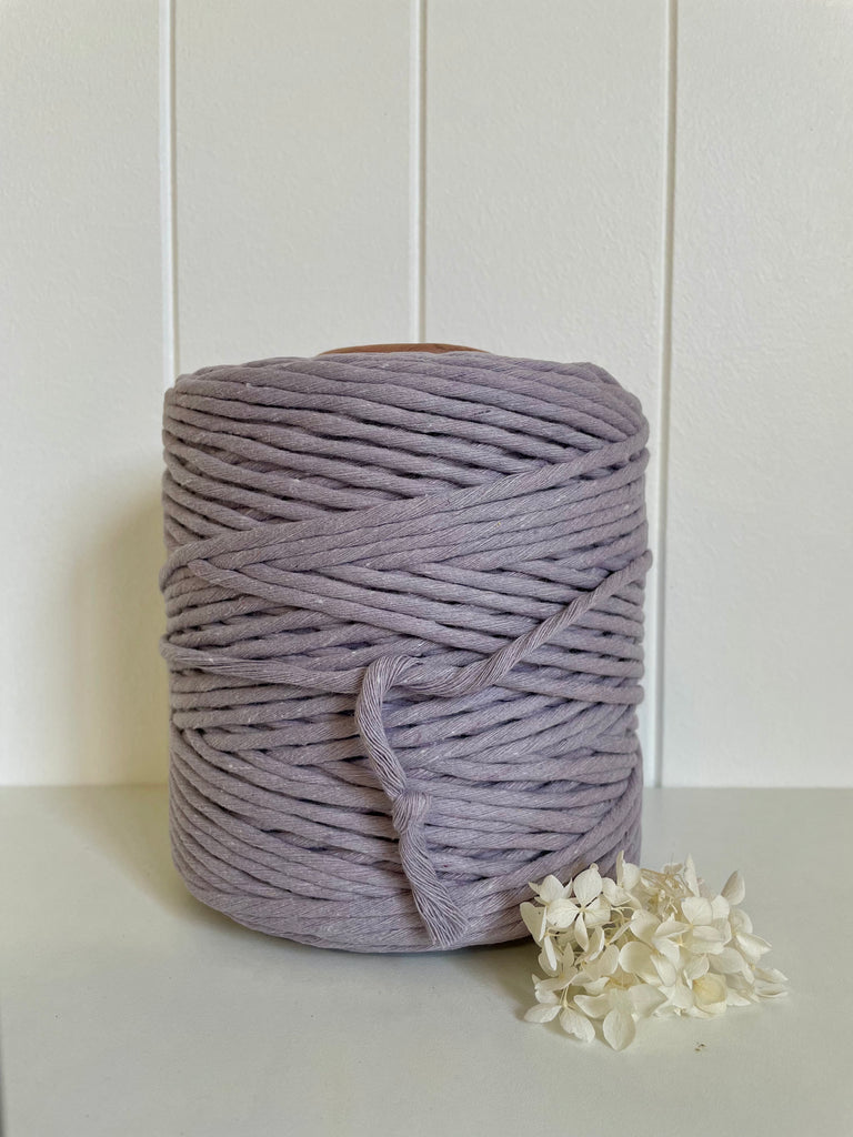 1kg 5mm 1ply Deluxe Recycled Cotton String - Orchid Bloom