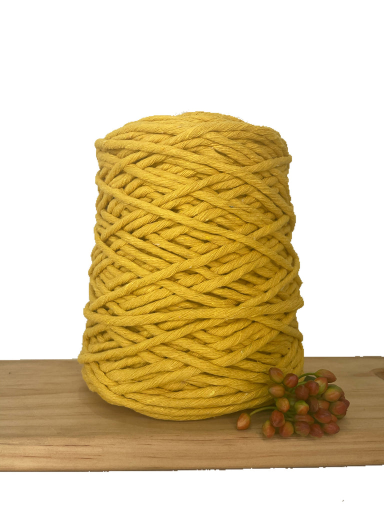 1kg Coloured 1ply Macrame Cotton String - 5mm - Sunflower