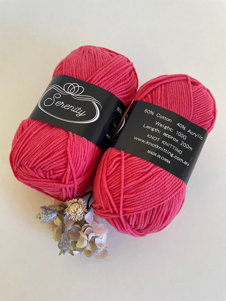 KK Serenity Cotton Yarn - Rose (14)