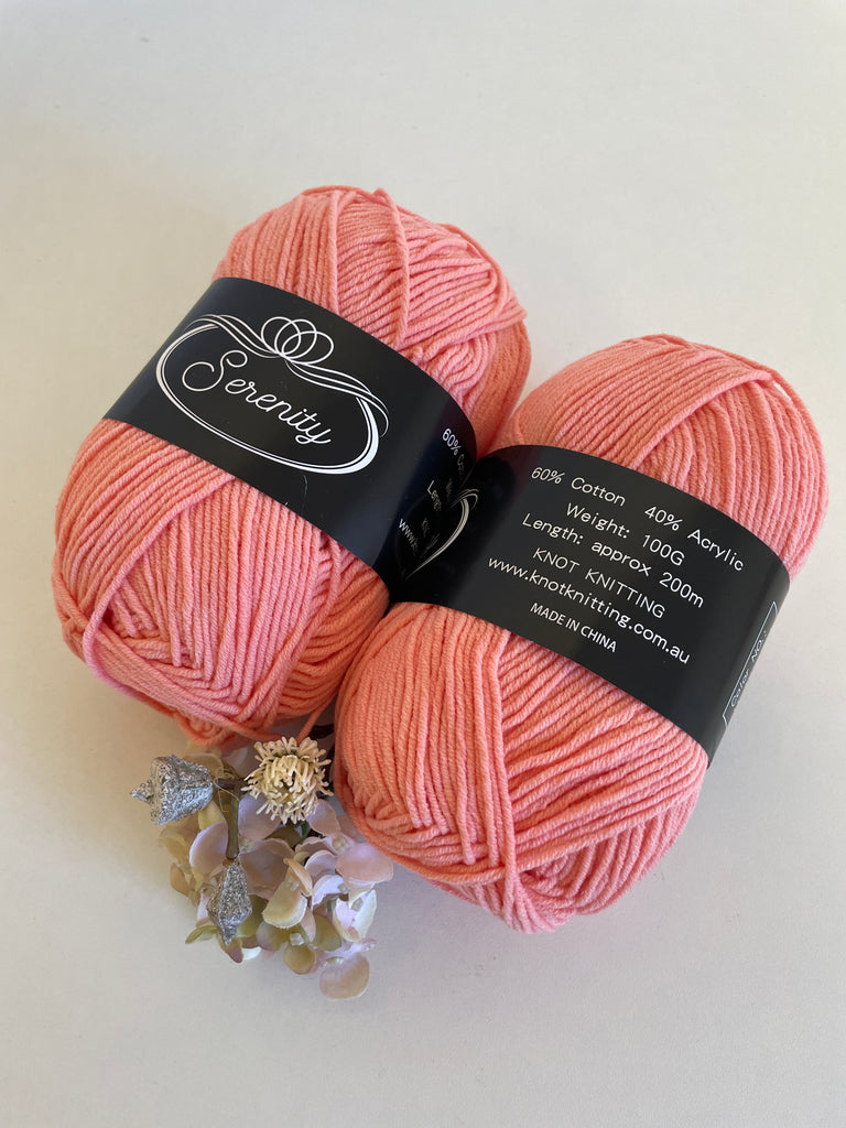 KK Serenity Cotton Yarn - Dusty Pink (more of a peach colour) (11)