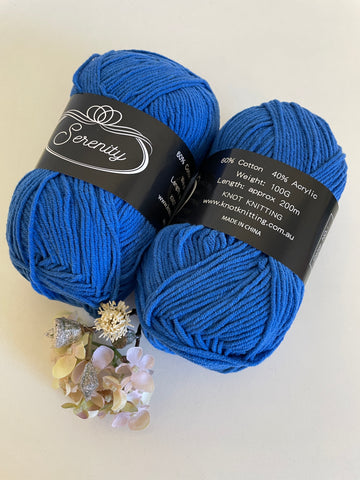 KK Serenity Cotton Yarn - Blue (30)
