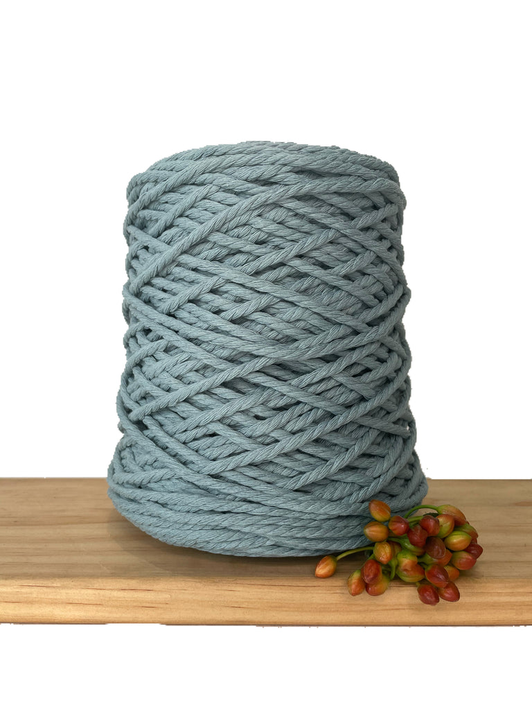 1kg Coloured 3 ply Recycled Macrame Cotton Rope - 4mm - Montana
