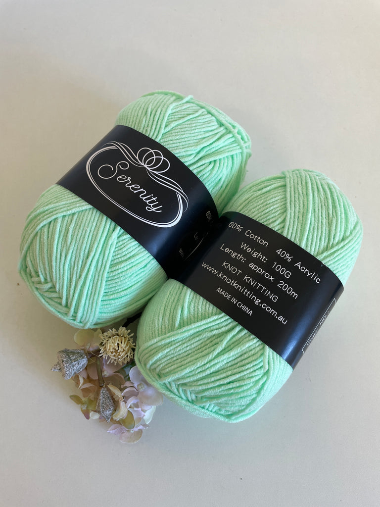 KK Serenity Cotton Yarn - Spearmint (22)