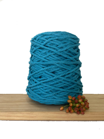 1kg Coloured 1ply Macrame Cotton String - 5mm - Aquamarine