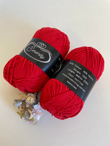 KK Serenity Cotton Yarn - Red (15)