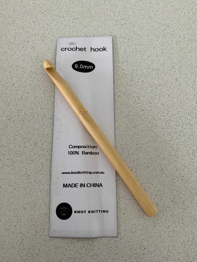 Crochet Hook - 9mm - Bamboo
