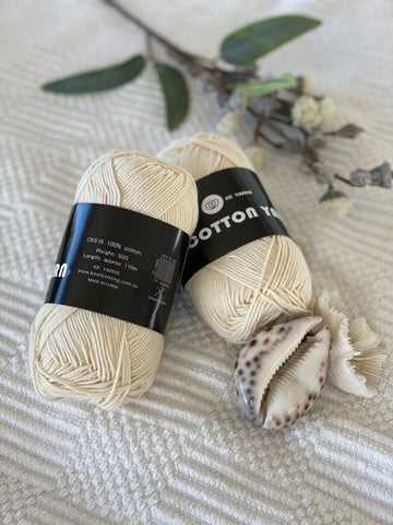 Cotton Yarn - Cream - PACK OF 10