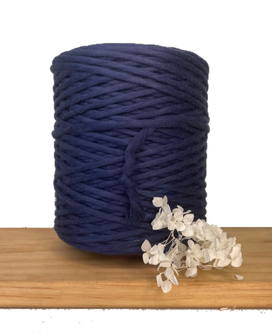 1kg 5mm 100% Pure Deluxe Macrame Cotton 1ply String - Navy