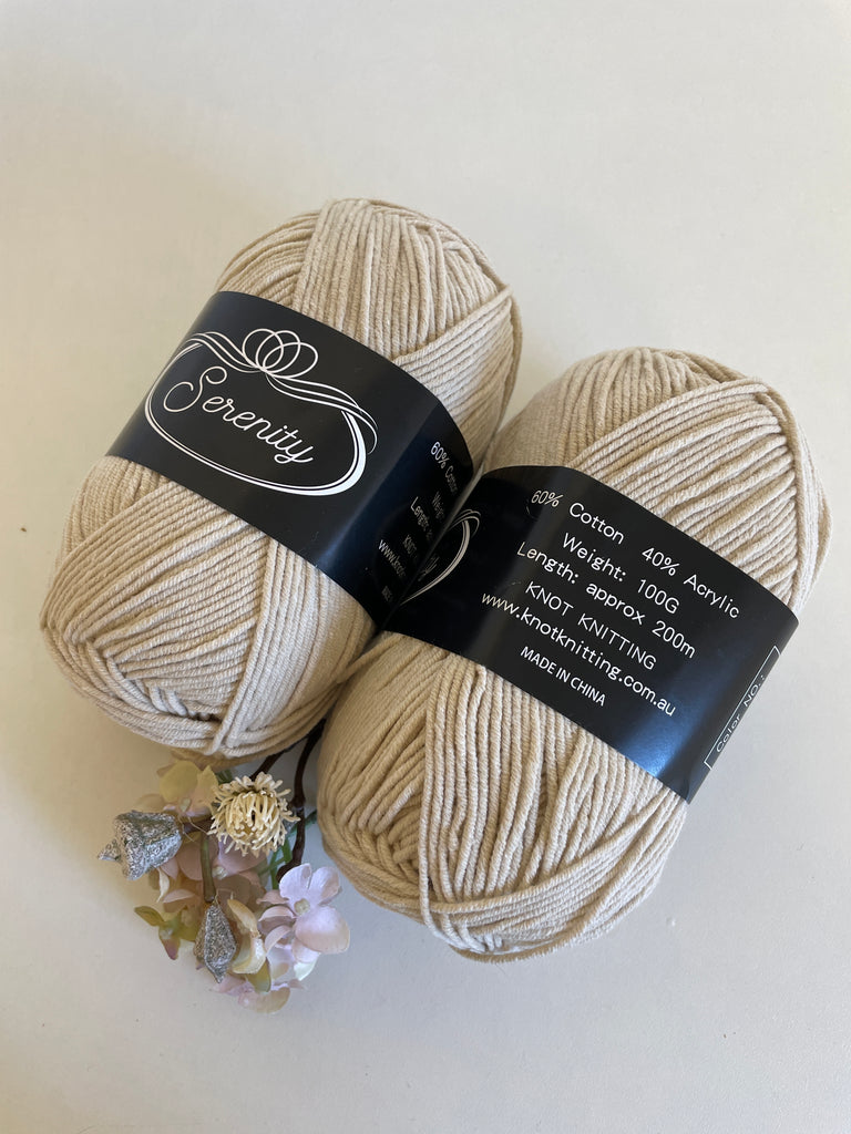 KK Serenity Cotton Yarn - Sand (3)