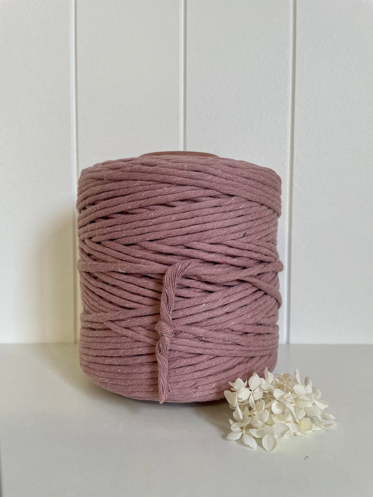 1kg 5mm 1ply Deluxe Recycled Cotton String - Periwinkle