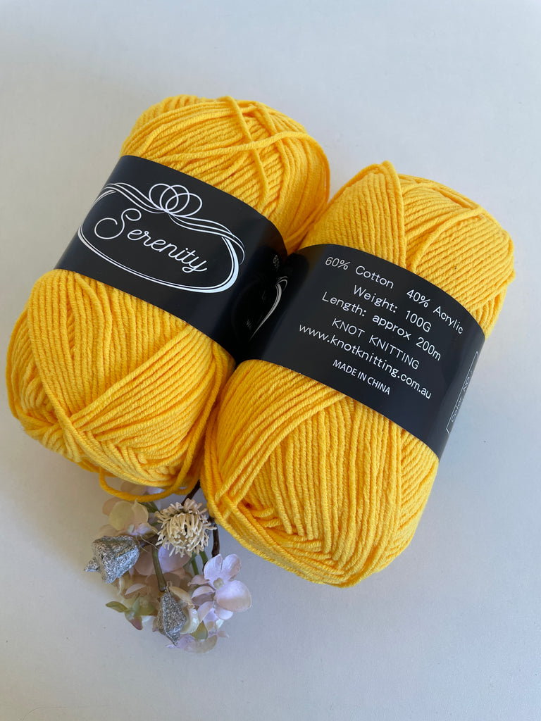 KK Serenity Cotton Yarn - Yellow (46)