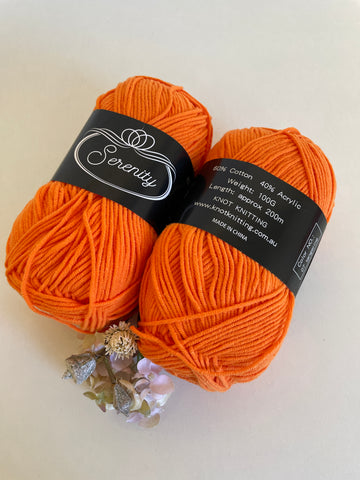 KK Serenity Cotton Yarn - Tangerine (7)