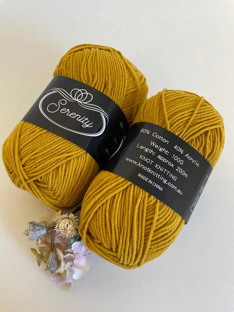 KK Serenity Cotton Yarn - Mustard (53)