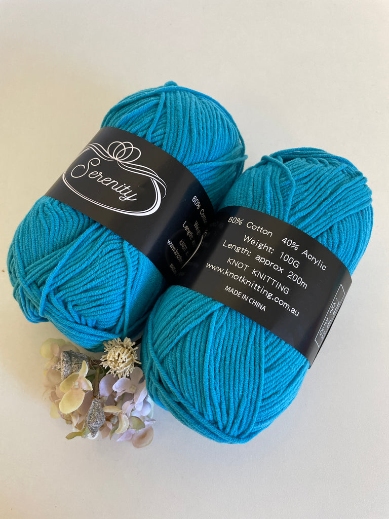 KK Serenity Cotton Yarn - Sky Blue (27)