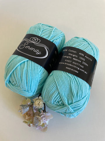 KK Serenity Cotton Yarn - Seafoam (26)