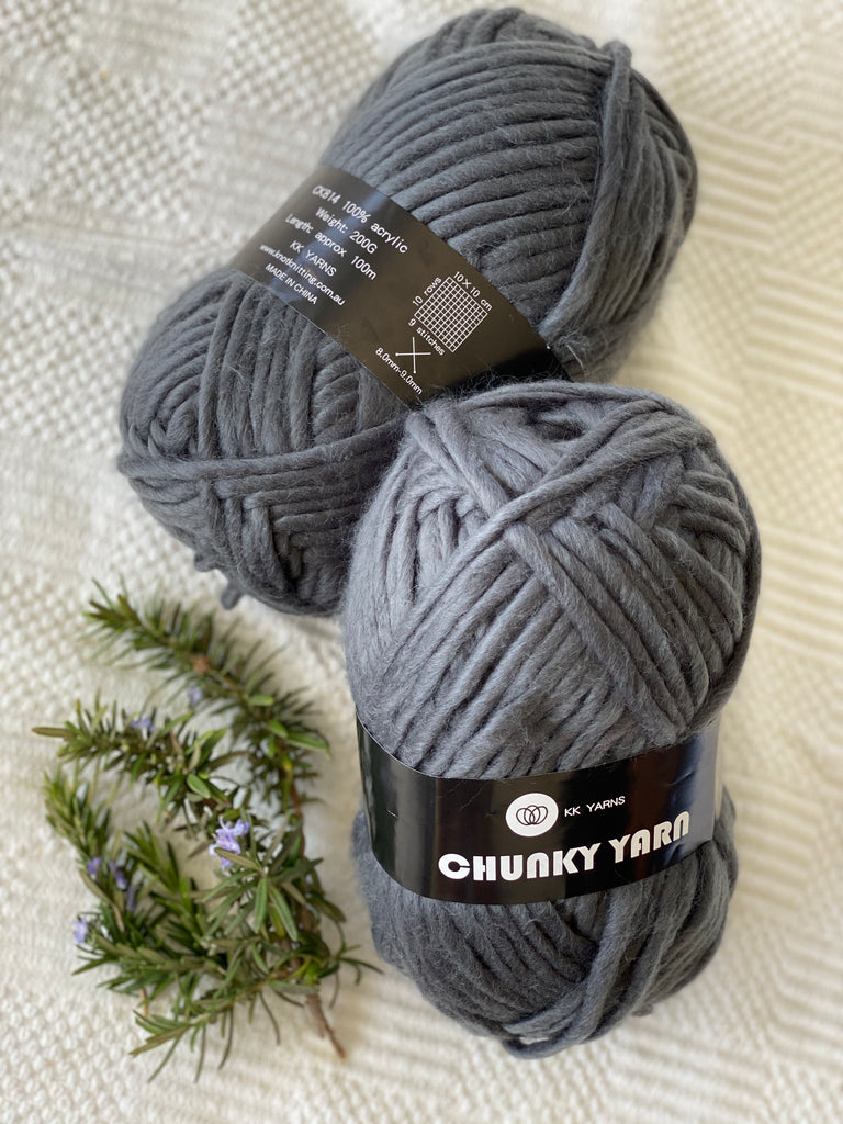 Chunky Yarn - Dark Grey