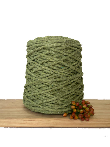 1kg Coloured 1ply Macrame Cotton String - 5mm - Pistachio