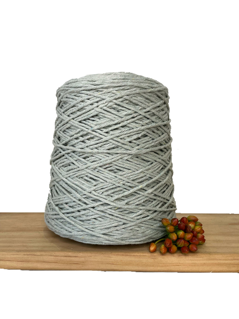 Coloured 1ply Cotton Warping Macrame Crochet String - 1.5mm - Softest Sage